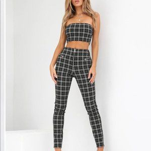 Tiger Mist | Luka Plaid Skinny Pants